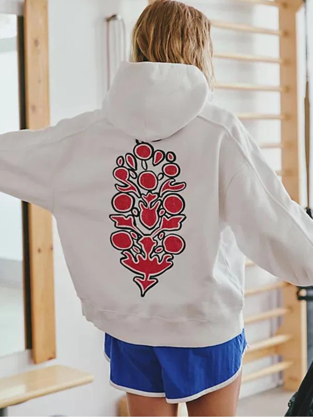 FP Movement A CUT ABOVE EMBROIDERED LOGO.HOODIE